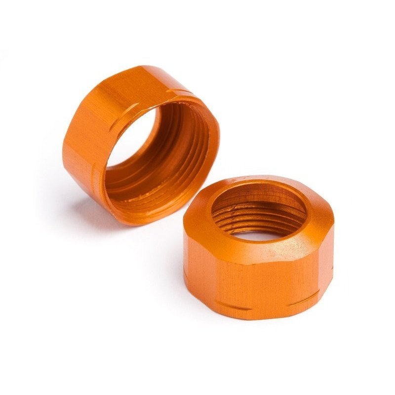 SHOCK CAP 12xM13x0.8mm (ORANGE/GROOVED/2pcs)