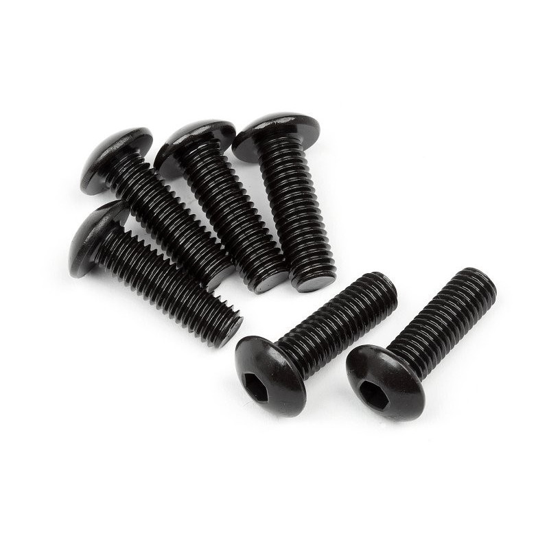 BUTTON HEAD SCREW M5X16MM (HEX SOCKET/6PCS)