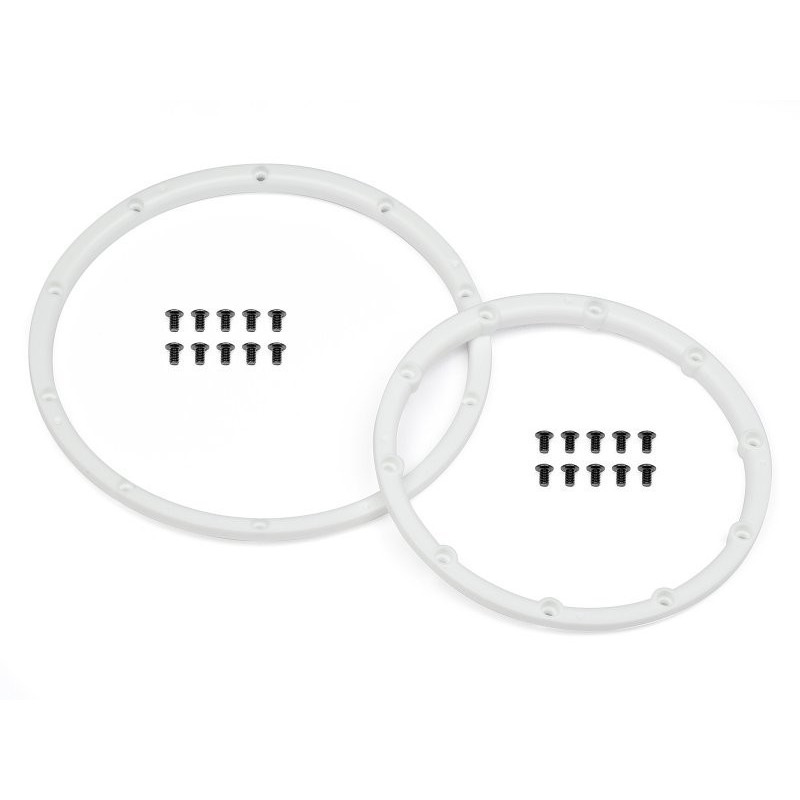 WHEEL BEAD LOCK RINGS (WHITE/FOR 2 WHEELS)