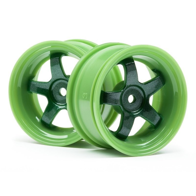 WORK MEISTER S1 WHEEL GREEN (3MM OFFSET/2PCS)