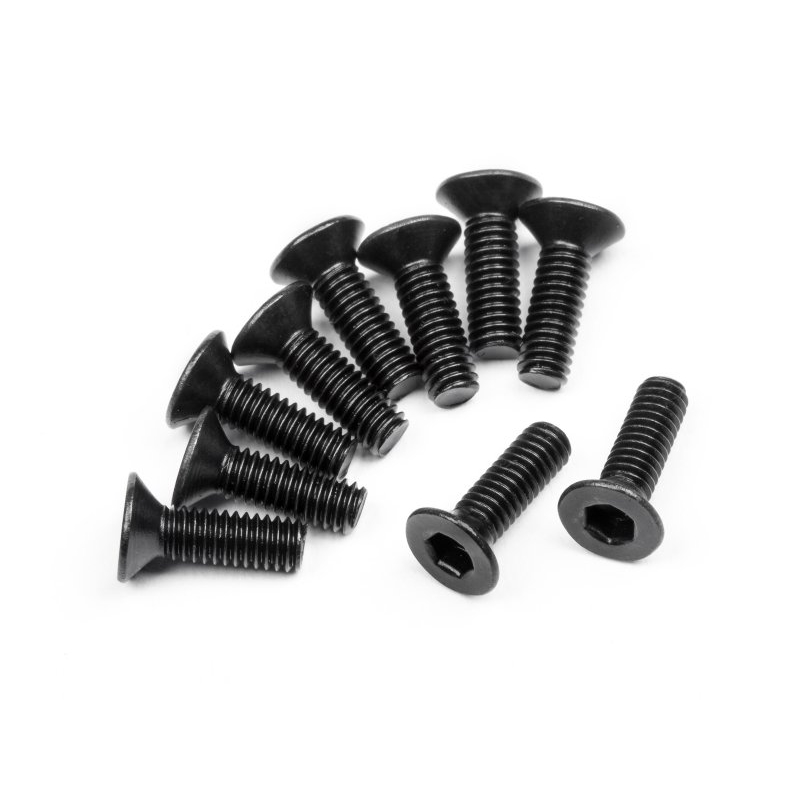 Flat Head Screw M2.5X8Mm Hex Socket/10Pcs