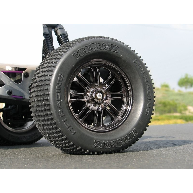8 S+poke Wheel Black Chrome 83x56mm/2pcs/Savage