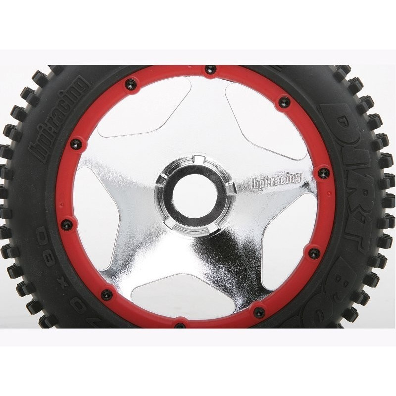 SUPER STAR WHEEL SHINY CHROME (120x75mm/2pcs