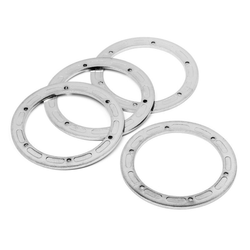 BEAD LOCK RING 6 HOLE (SILVER/47x62x2.0mm/2pcs)