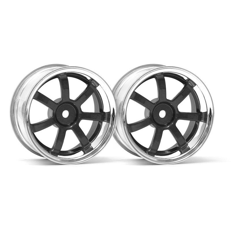 RAYS GRAM LIGHTS 57S-PRO CHROME/BLACK (3mm OFFSET)