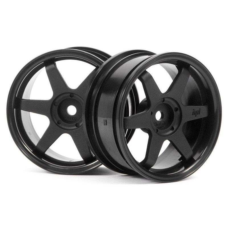 TE37 WHEEL 26MM BLACK (3MM OFFSET)