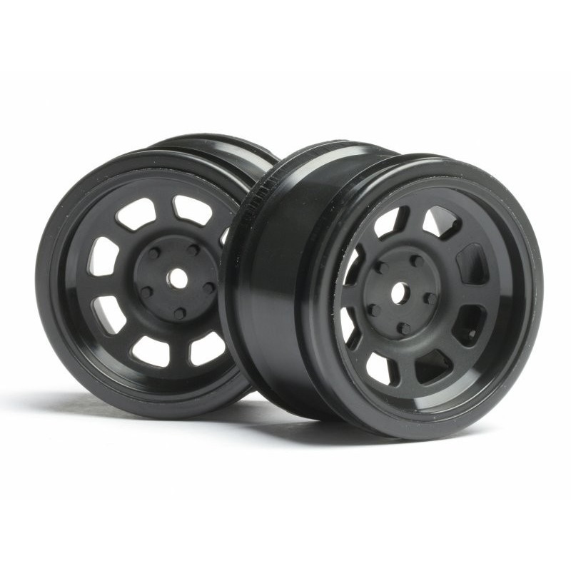 VINTAGE STOCK CAR WHEEL 31mm Black (6mm OFFSET)