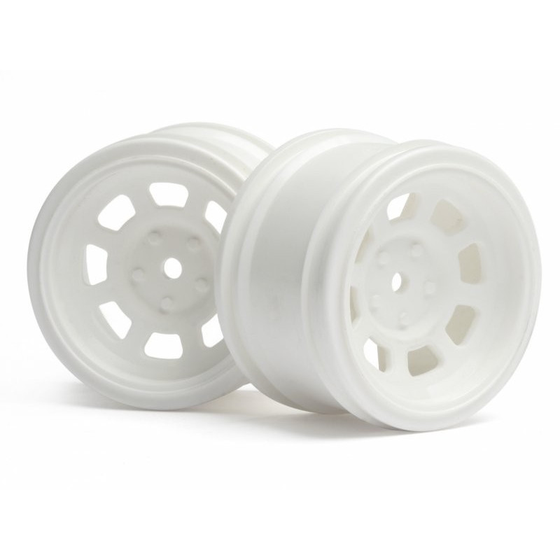 VINTAGE STOCK CAR WHEEL 31mm White (6mm OFFSET)
