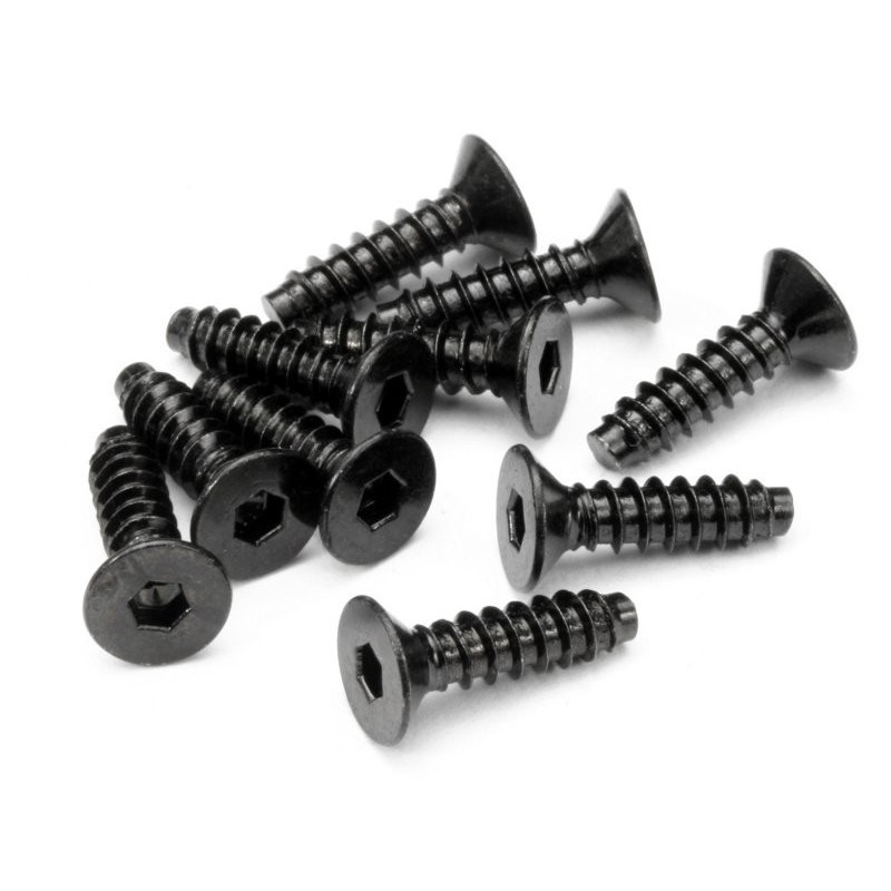 TP FLAT HEAD SCREW M4X15MM (HEX SOCKET/10PCS)