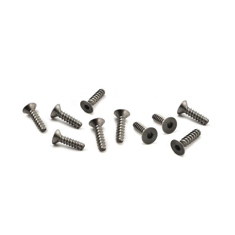 TITANIUM TP. FLAT HEAD SCREW M4x15mm (10pcs)