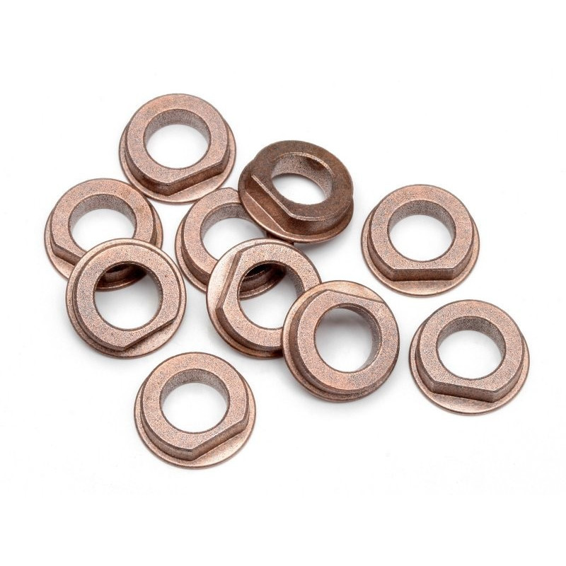 FLANGED METAL BUSHING 6X10X3MM (10 PCS)