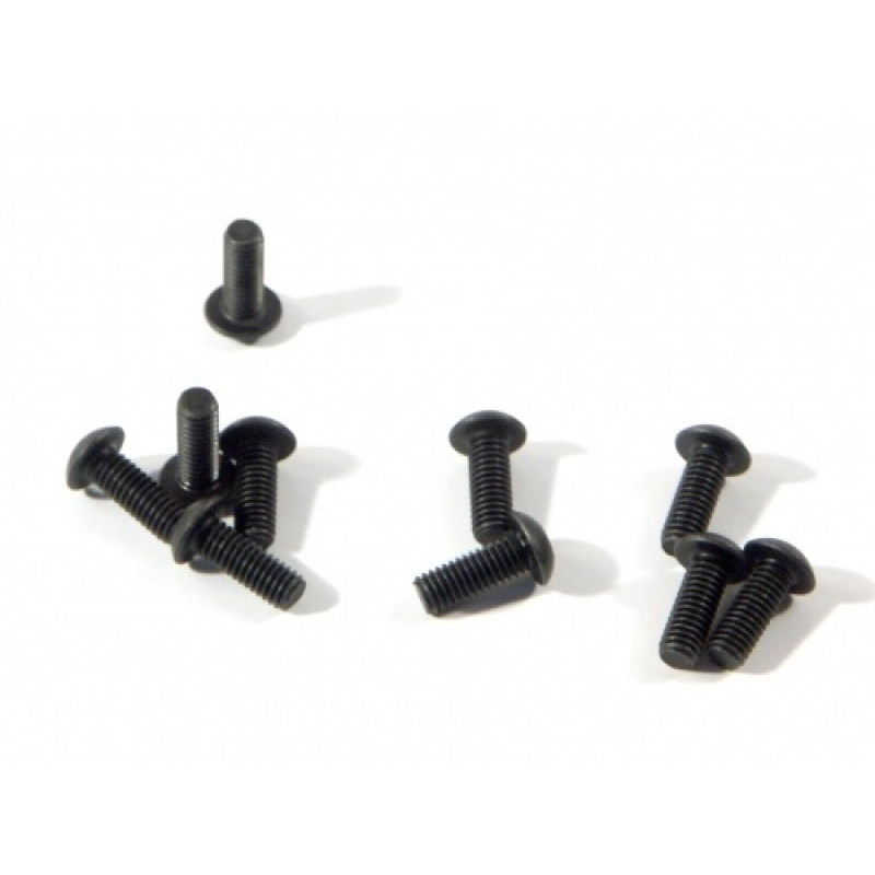 BUTTON HEAD SCREW M3X8MM (HEX SOCKET/10PCS)