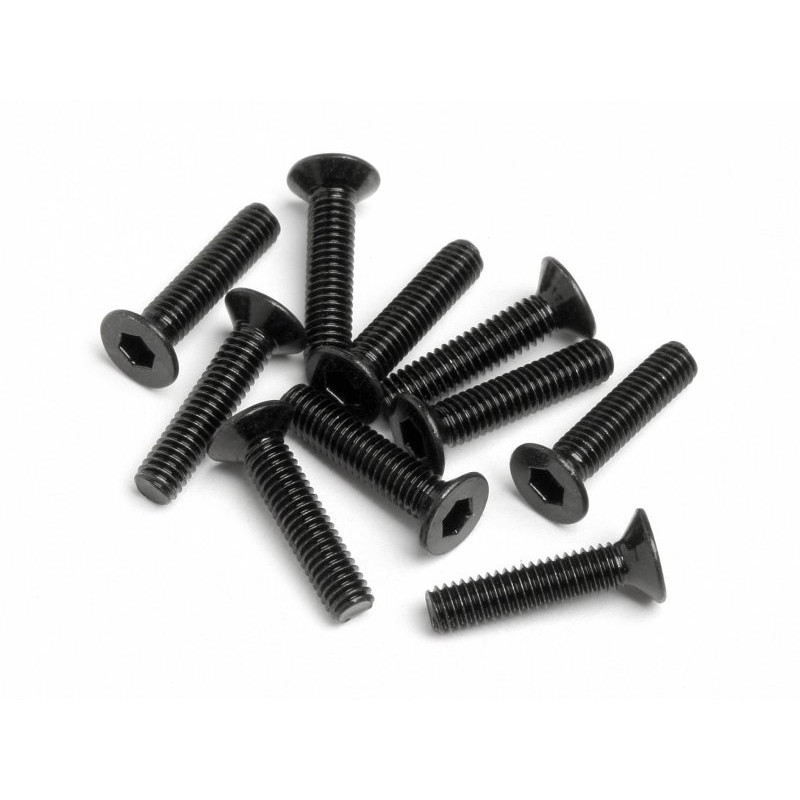 FLAT HEAD SCREW M2.5x12mm (HexSocket/10pcs)