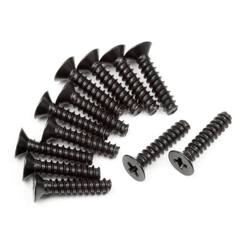 TP. FLAT HEAD SCREW M2.6X12MM (12PCS)