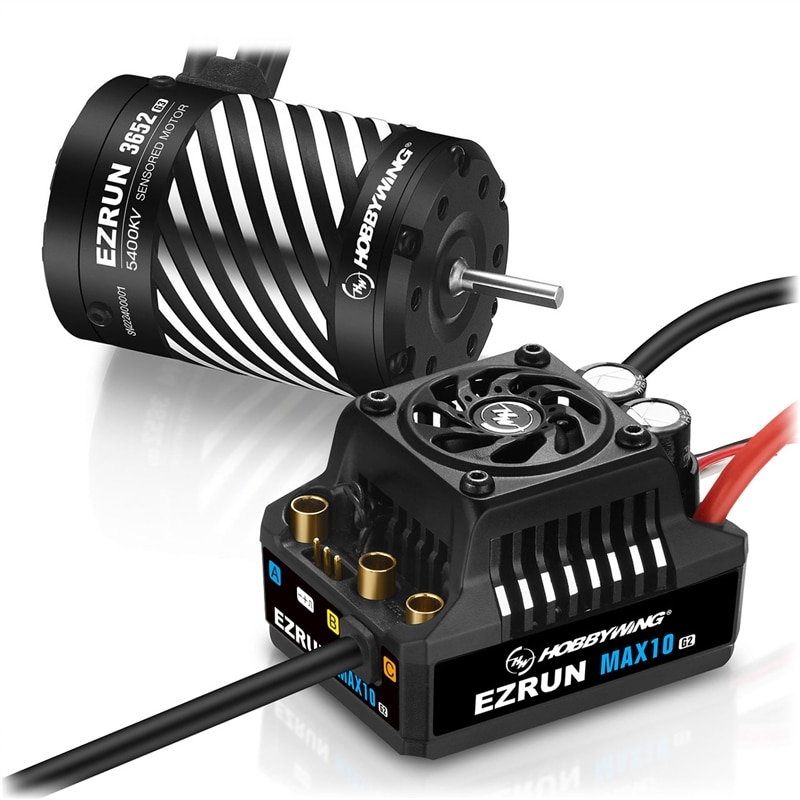 Ezrun MAX10 G2 80A Combo with 3652SD-5400kV 3,175 shaft