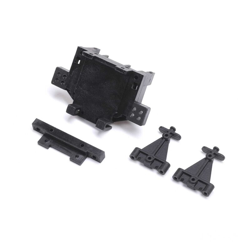Rear bulkhead, toe block, link mount: mini jrx2