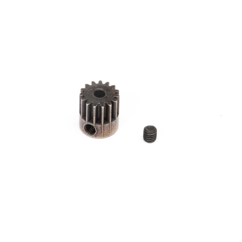 Pinion gear, 15t, 0.5m, 2mm shaft: mini lmt
