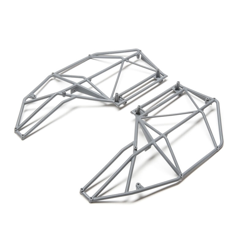 Roll cage, side, left & right, gray: rock rey