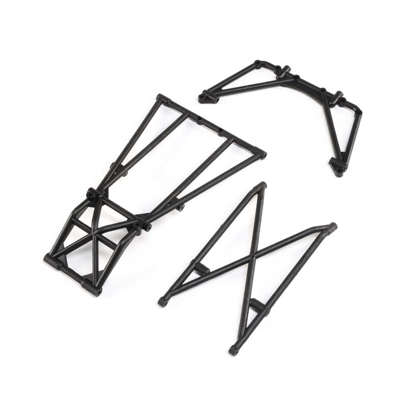 Rear cage and hoop bars, black: lmt