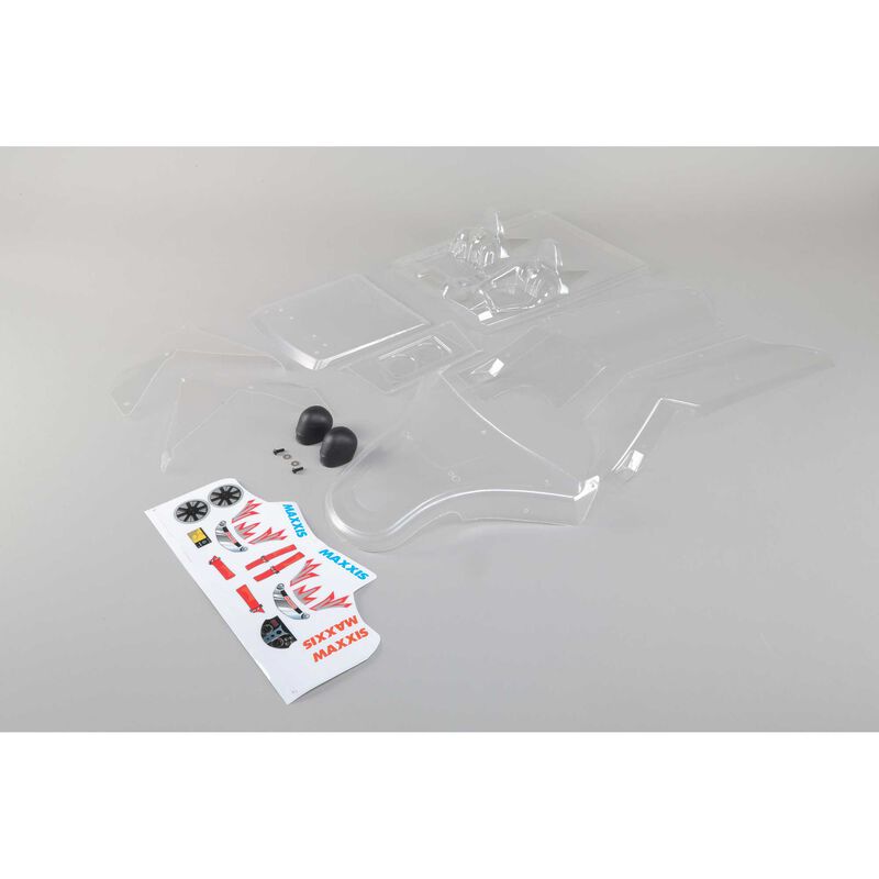 Body set w/sticker sheet, clear: dbxl-e