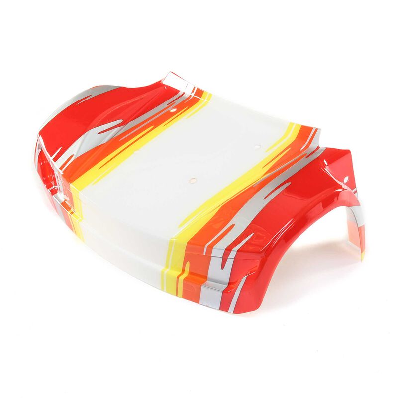 Front hood, red: super baja rey