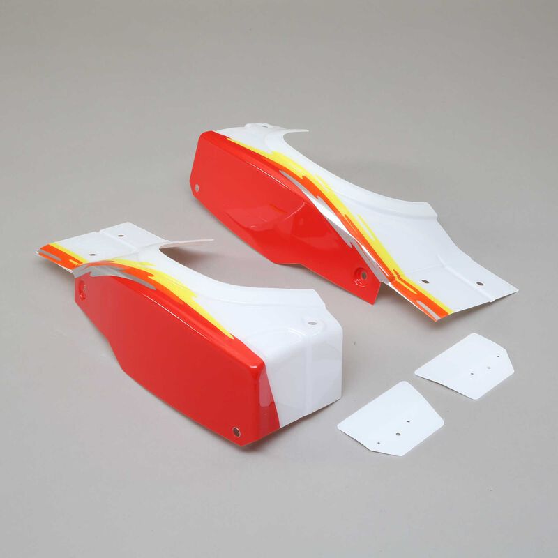 L/r rear fender set, red: super baja rey