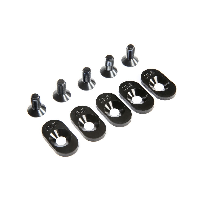 Enginemntinsert&screws, blk, 18.5t(5): 5ive-t 2.0