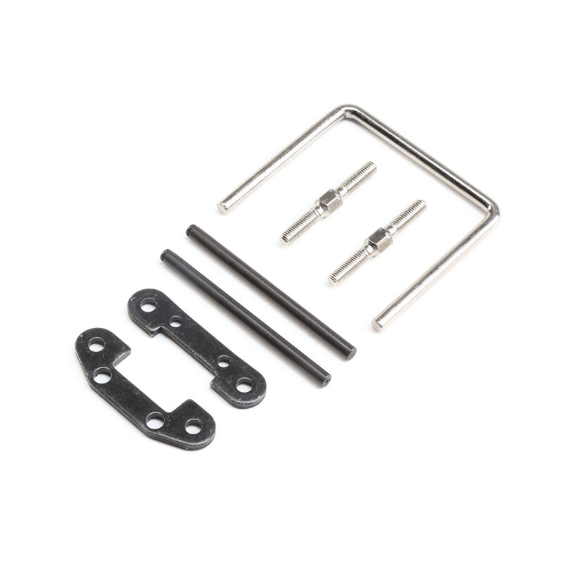 Front hinge pin & brace set: superrockrey