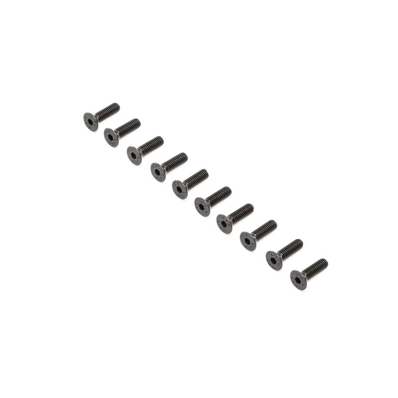 Flat head screws, stl, bo, m4 x 14mm (10)