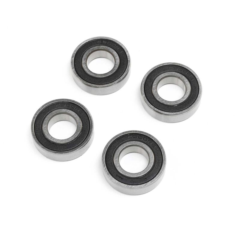 10 x 22 x 6mm rubber sealed ball bearing (4)