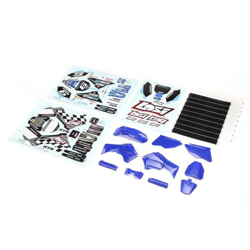 Blue plastics w/wraps: pm-mx