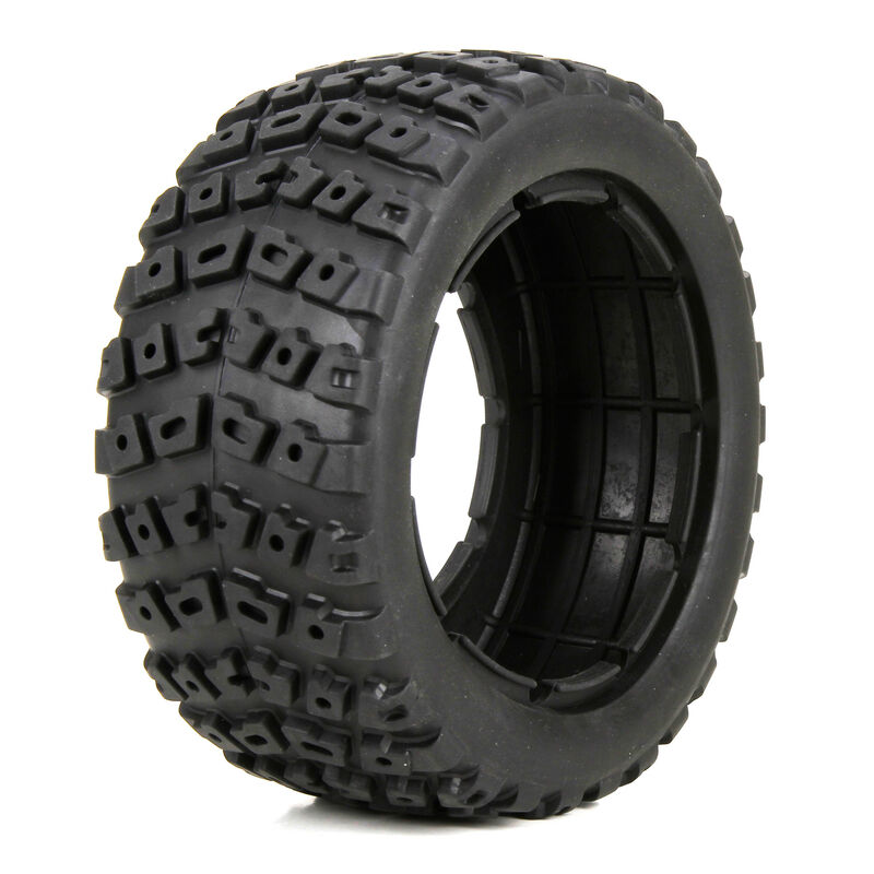 Left & right tire (1ea) & foam insert (2): 1: