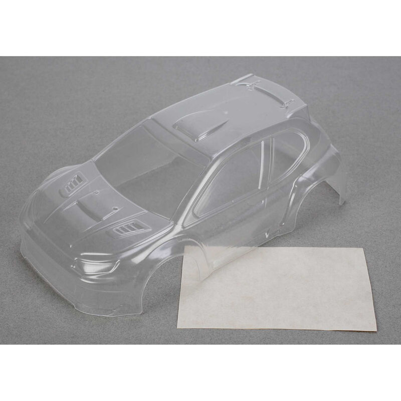 Micro rally body clear with decals