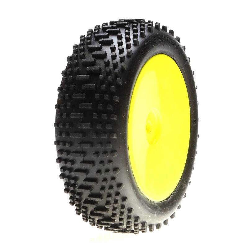 Losi front mini king pin, mounted: mini 8ight
