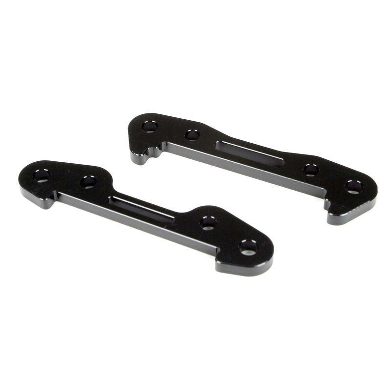 Front hinge pin brace set, alum: (2) 5tt