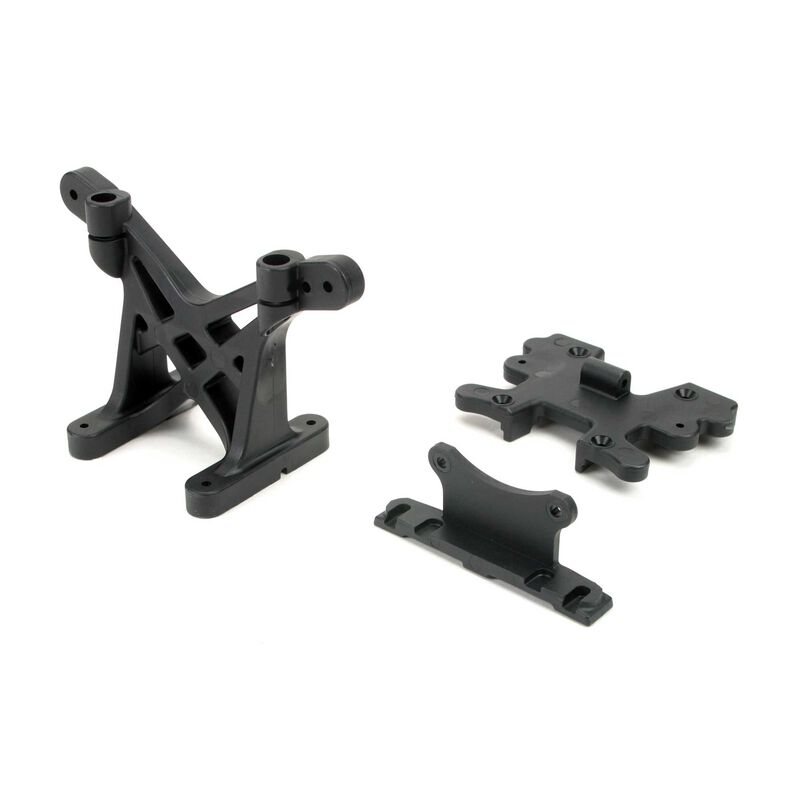 Front/rear shock tower w/pin mounts: lst, aft