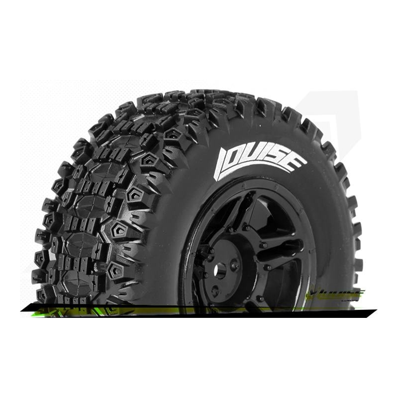 SC-UPHILL - 1-10 Short Course Tire Set - Mounted - Soft - Bl
