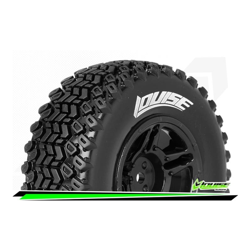 SC-HUMMER - 1-10 Short Course Tire Set - Mounted - Soft - Bl