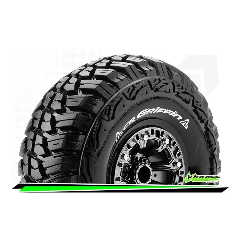CR-GRIFFIN - 1-10 Crawler Tire Set - Mounted - Super Soft -