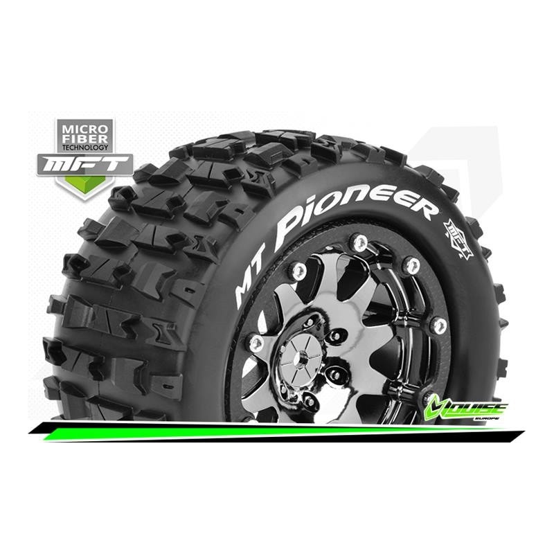 MFT - MT-PIONEER - 1-10 Monster Truck Tire Set - Mounted - S