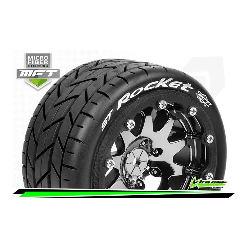 MFT - ST-ROCKET - 1-10 Monster Truck Tire Set - Mounted - Sp