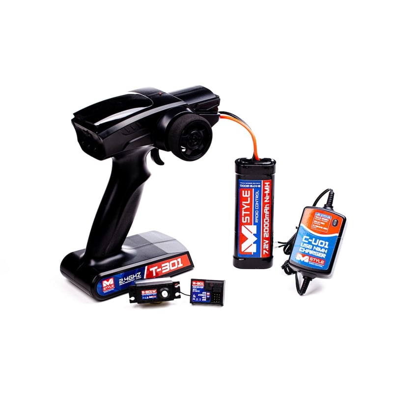 Mstyle R/C Set - Radioset, Servo, Battery and Charger