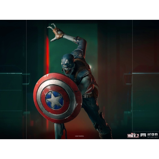FIGURA ART SCALE WHAT IF CAPITÃO AMÉRICA ZOMBIE