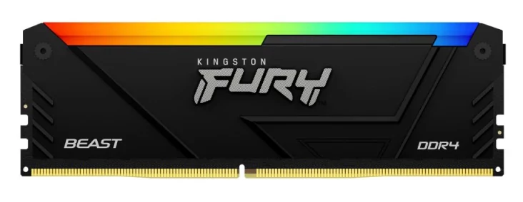 Memoria Dimm Kingston DDR4 16GB 3600Mhz CL18 1Rx8 Fury Beast RGB Black