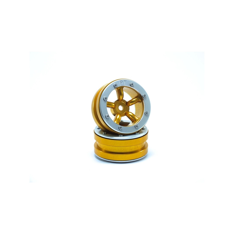 Beadlock Wheels PT-Safari Gold/Silver 1.9