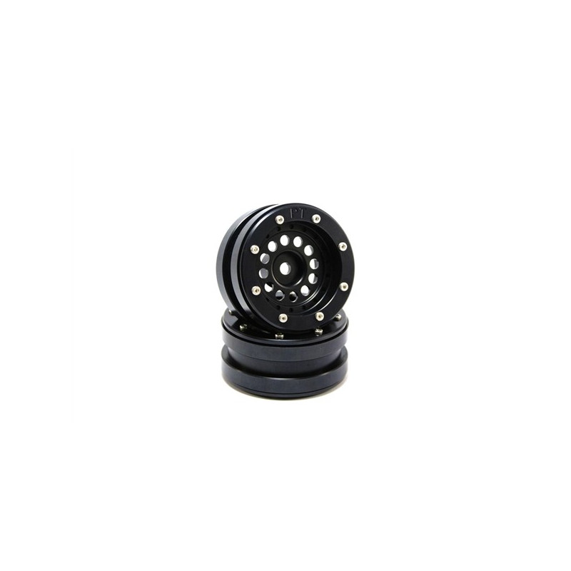 Beadlock Wheels PT-Bullet Black/Black 1.9 (2 pcs)