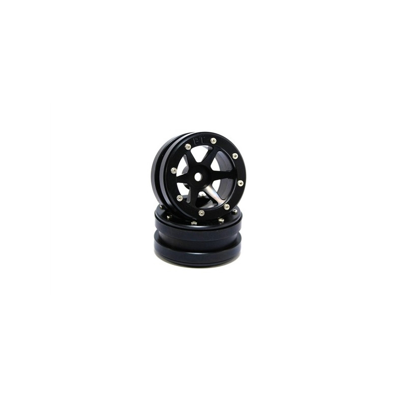 Beadlock Wheels PT-Slingshot Black/Black 1.9