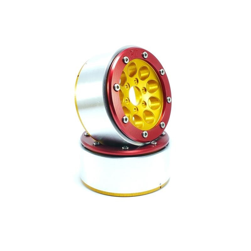 Beadlock Wheels PT-Gun Gold/Red 1.9