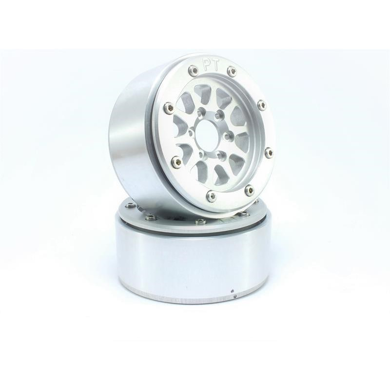 Beadlock Wheels PT-Gear Silver/Silver 1.9