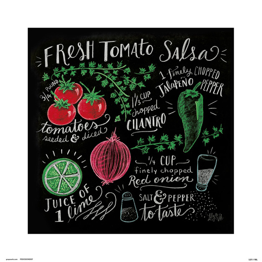 PRINT 30X30 CM LILY & VAL FRESH TOMATO MOLHO